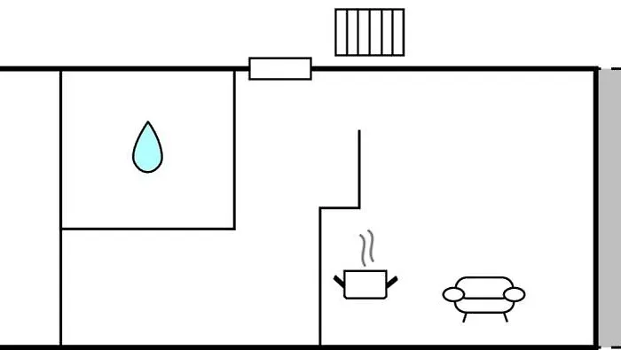 Lejlighed In With Kitchen